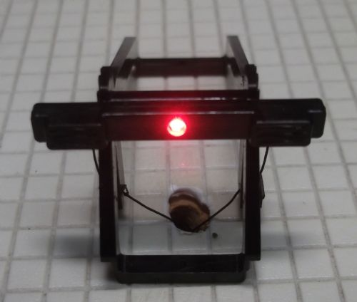 OO Scale Rail Type Buffer with LED Light